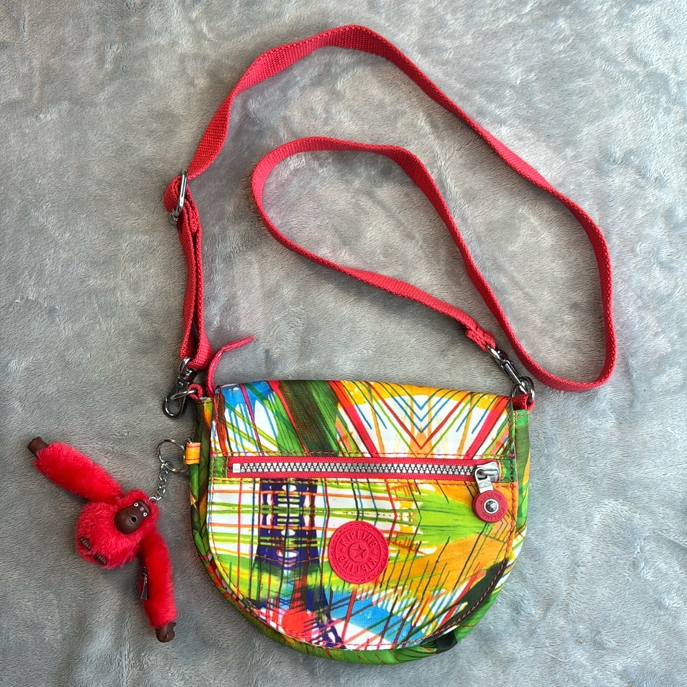 NWOT Kipling Small Crossbody Bag Abstract Print